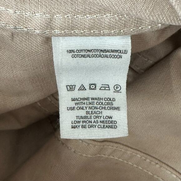 Free People Jacket Womens Small Brown Cheetah Print Denim Oversized Frayed Hem - Picture 8 of 10